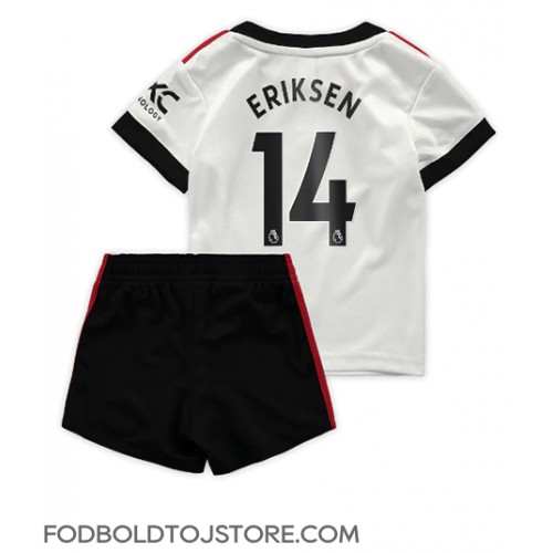 Manchester United Christian Eriksen #14 Udebanesæt Børn 2022-23 Kortærmet (+ Korte bukser)